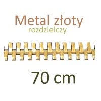 METR  70cm zamek metal złoty rozdzielczy   WYBÓR KOLORÓW